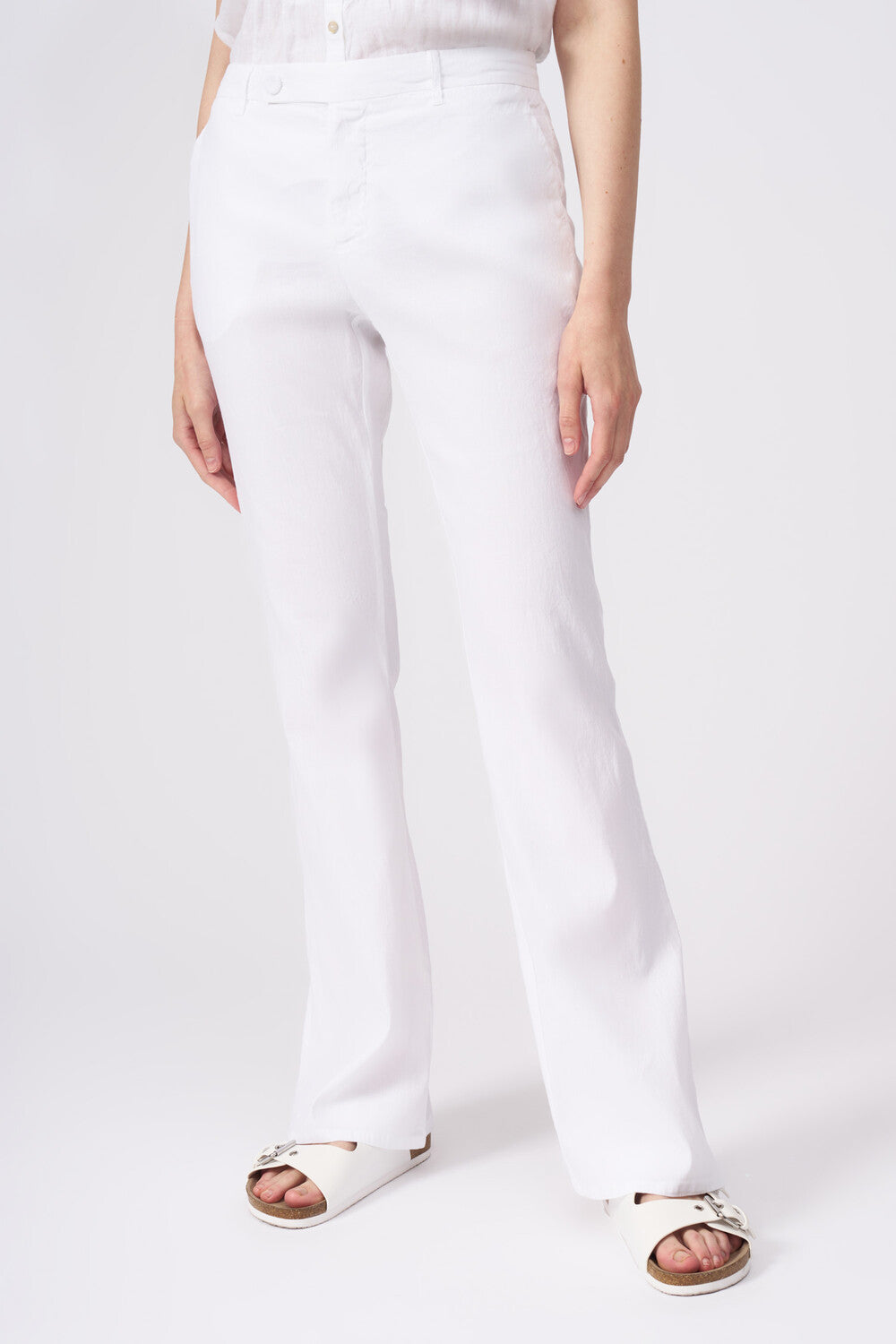 Stylish Straight Leg Pants with Side Pockets for Women - Comfortable Office Work Pants & Casual Everyday Wear