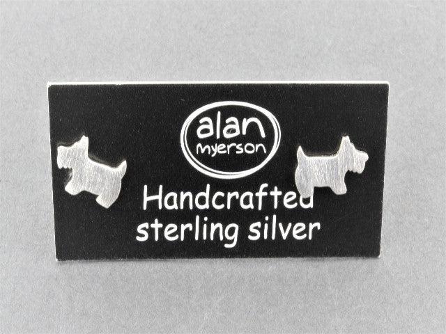 Premium Sterling Silver Dog Stud for Terriers - Perfect for Pet Jewelry & Dog Accessories