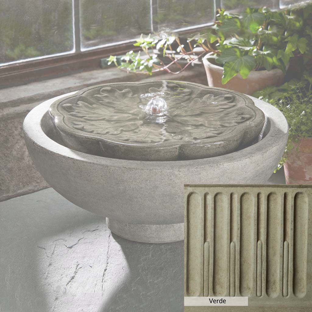 Campania International M Series Flores Outdoor Garden Fountain - Elegant Water Feature for Patio, Yard, and Landscape Decor