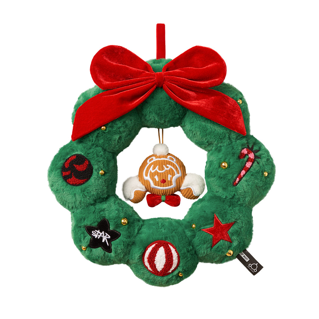 POP MART SKULLPANDA Tell Me What You Want Series Plush Wreath Pendant - Cute Anime Character Keychain for Bag & Home Decor | Perfect Gift for Collectors & Anime Fans