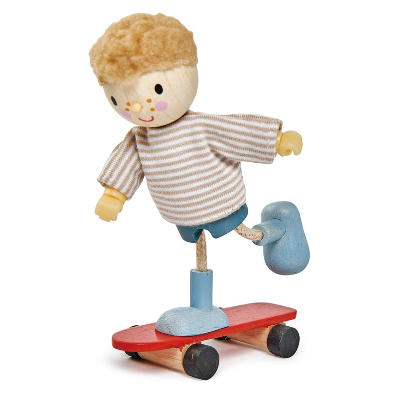 Edward Goodwood Action Figure with Flexible Limbs & Skateboard - Poseable Collectible Toy for Display, Photography, and Play - Perfect for Collectors, Gift Giving, and Kids' Imaginative Adventures