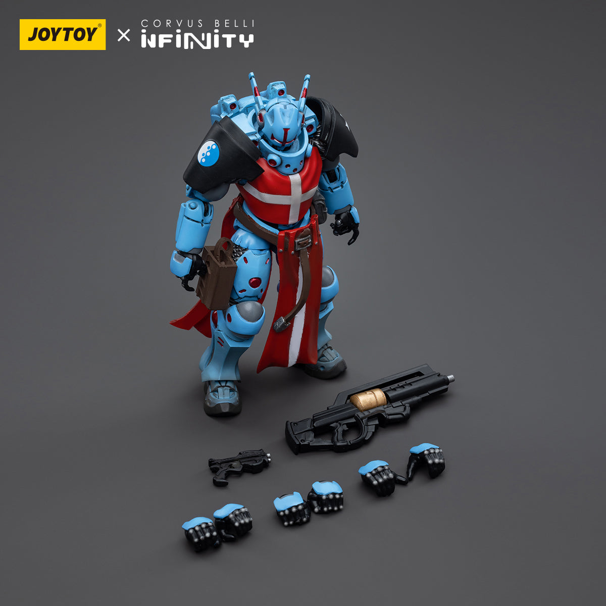 1/18 JOYTOY 3.75 Inch Action Figure Set - Infinity PanOceania Knights Hospitallers (4 Pack) | Highly Detailed Collectible Military Miniatures for War Gaming, Display & Gift Giving