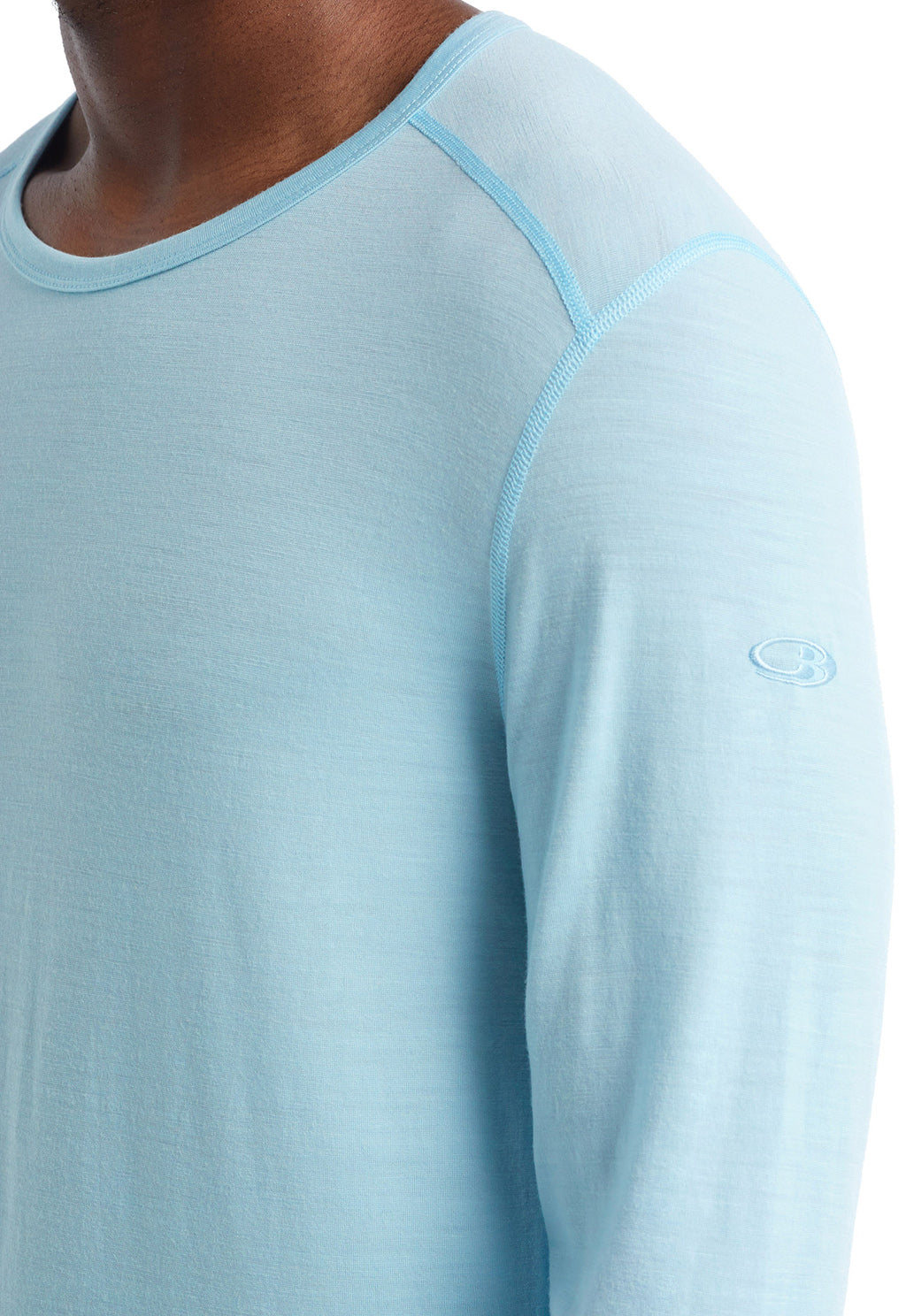 200 Oasis Long Sleeve Crew Neck T-Shirt for Men - Soft Cotton Casual Shirt - Perfect for Everyday Wear, Work & Outdoor Activities