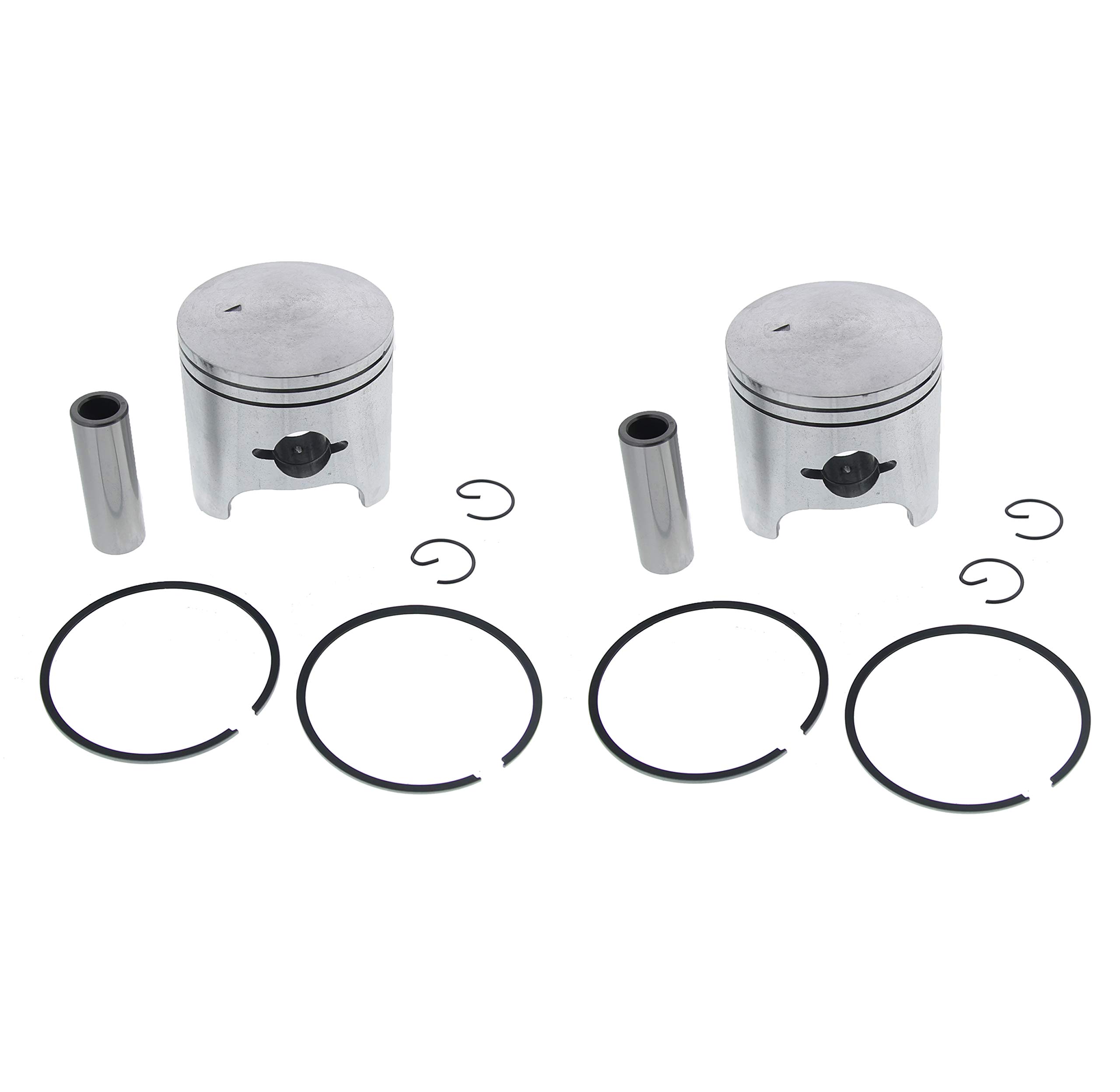 High Performance Piston Kit for Arctic Cat Snowmobiles - Compatible with X2, EXT 580, Carb, EFI Z Deluxe, Powder Special, Mountain Cat, Pantera, ERS, ZR, ZL, ESR Models - Ideal for Engine Rebuilds & Performance Upgrades