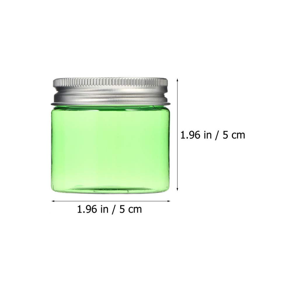 Healifty 10-Piece Clear Plastic Cream Storage Boxes - Travel-Size Cosmetic Jars & Makeup Containers for Creams, Toiletries & Food | Perfect for Home Organization & Travel Essentials
