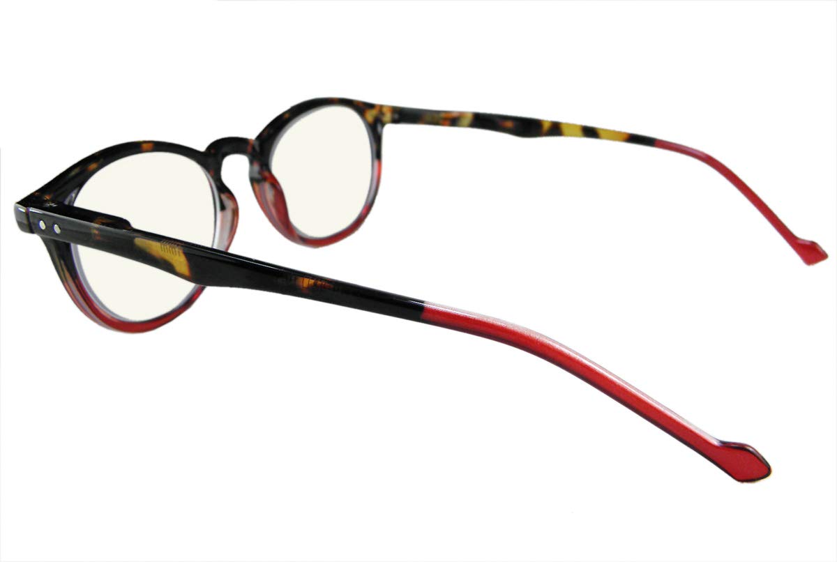 Blue Light Blocking Glasses for Men & Women - Vintage Round Reading Glasses with Screen Protection - Perfect for Computer Use, Gaming & Reading