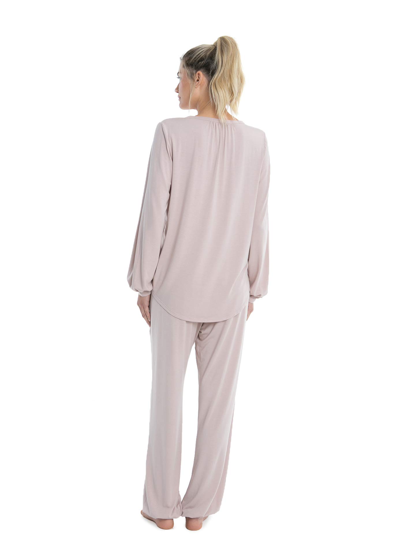 Barefoot Dreams Luxe Milk Jersey Namaste Lounge Set - Ultra Soft Women's Pajama Set for Relaxation & Yoga at Home