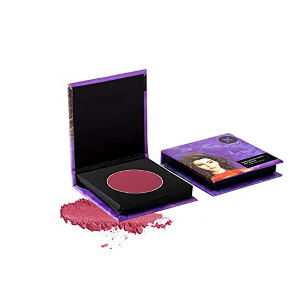 SUGAR Cosmetics Contour De Force Mini Blush - Matte & Blendable Face Blusher | Smooth Texture, Paraben & Cruelty Free | 4gm | 02 Pink Pinnacle (Deep Rose Blush) | Perfect for Everyday Makeup & Special Occasions
