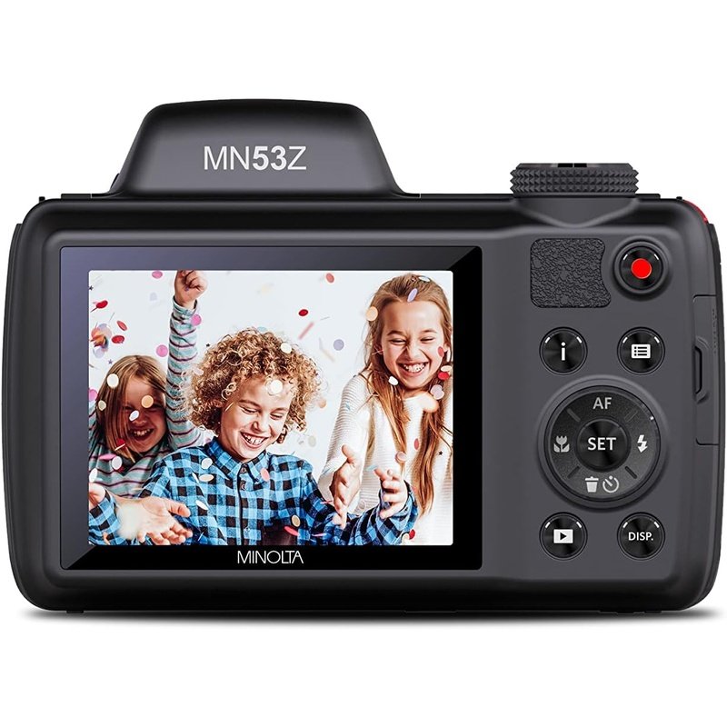Minolta ProShot MN53Z 16MP HD Digital Camera with 16GB SD Card - Compact Point & Shoot Camera for Travel, Vlogging & Everyday Photography