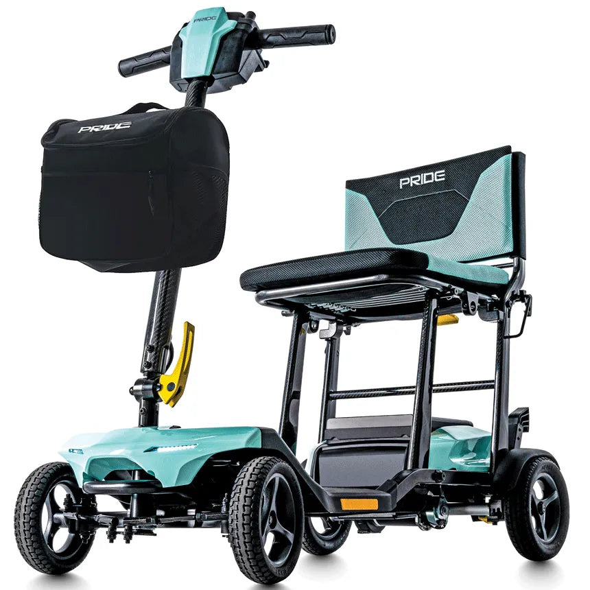 Pride Go Go Super Portable Mobility Scooter - Lightweight & Foldable for Seniors & Adults - Perfect for Travel, Shopping & Outdoor Adventures
