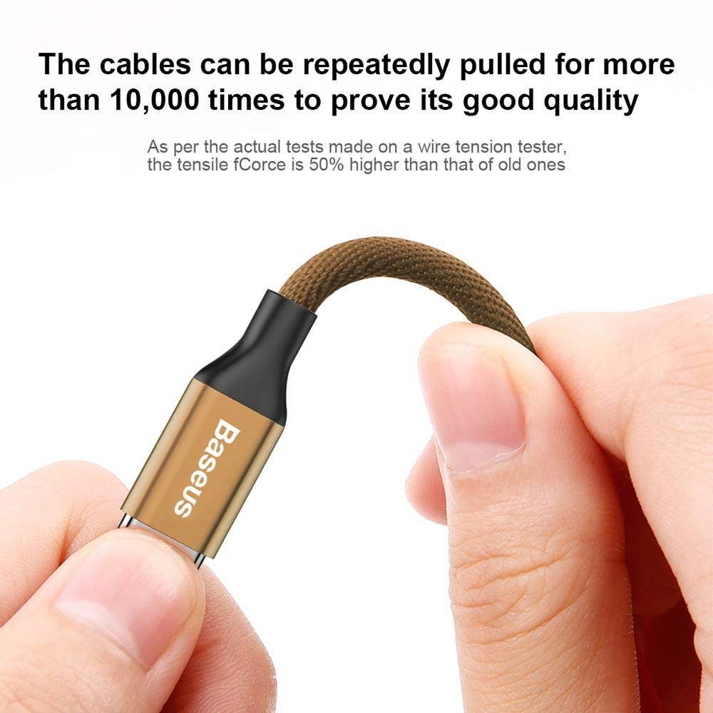 Baseus Yiven 10ft Lightning Cable for iPhone - Durable Fast Charging USB to Lightning Cable Compatible with iPhone 14/13/12/11/X/8/7/6 - Perfect for Home, Office, Car Charging & Travel