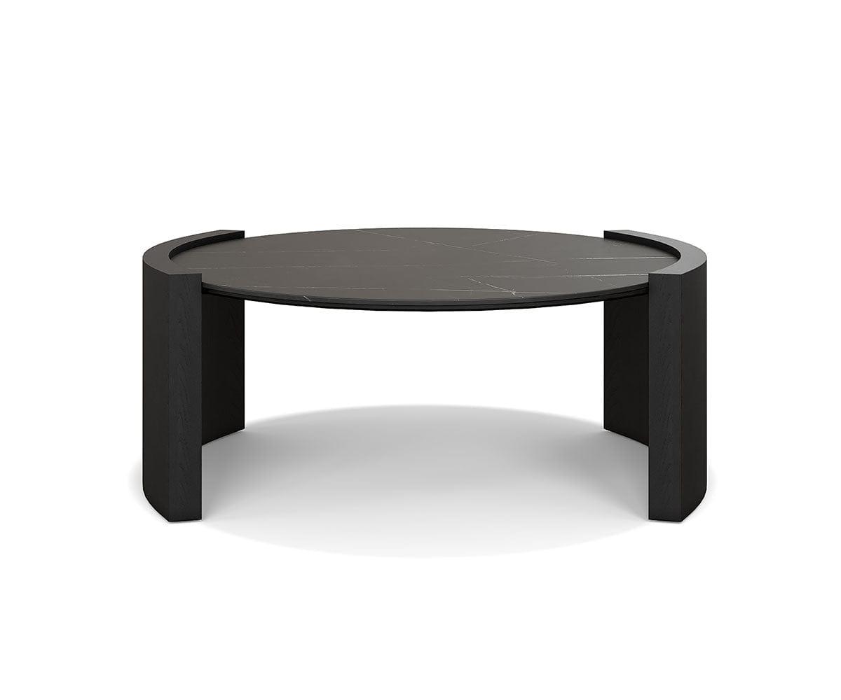 Modern Matteo Round Coffee Table - 36 Inch Wooden Living Room Center Table for Home Decor, Perfect for Living Room, Lounge & Office Use