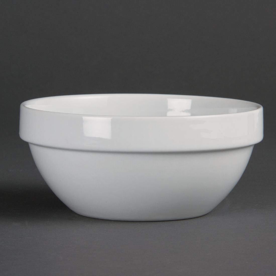 Premium White Cereal Bowl Set of 12 - 19oz (540ml) Large Capacity, 5.7