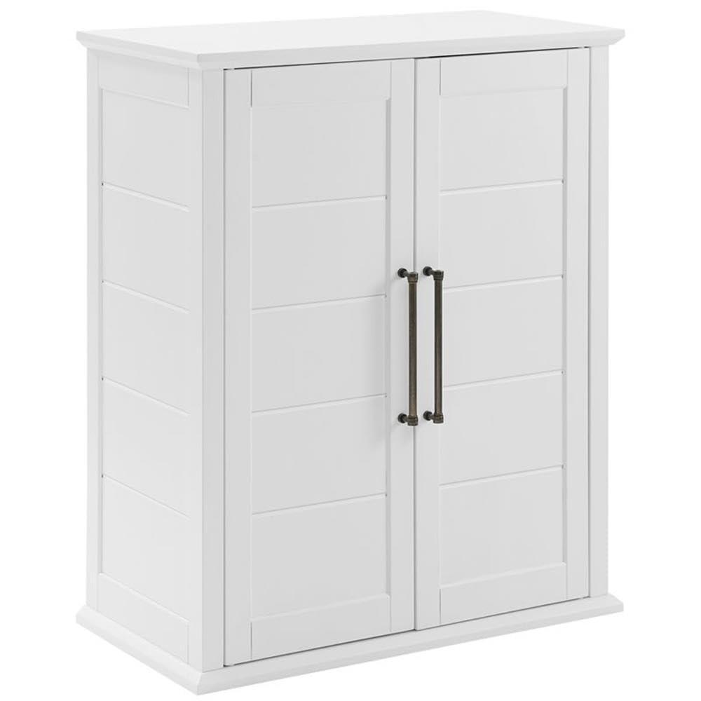 Pemberly Row Farmhouse White Wood Stackable Storage Pantry Organizer - Perfect for Kitchen, Pantry & Bathroom Organization