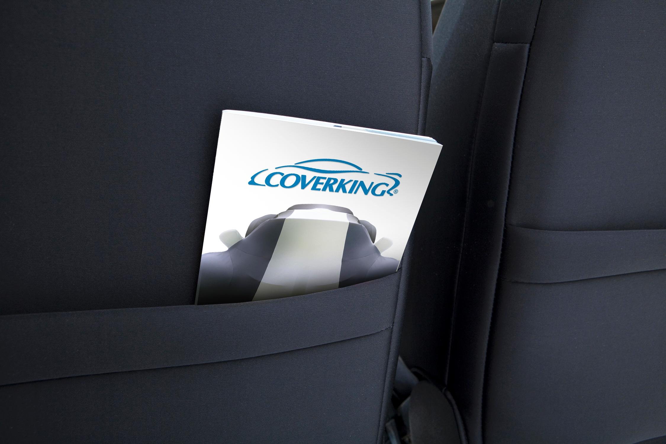 Custom Fit Coverking Rear 60/40 Bench Seat Cover for Toyota Sienna - Premium Neosupreme Fabric (Black) | Perfect for Family Road Trips & Pet Protection