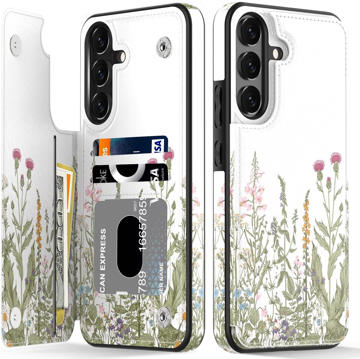 Samsung Galaxy S25 Plus Phone Case with Stylish Flower Design - Slim Protective Cover for Everyday Use, Work, and Travel
