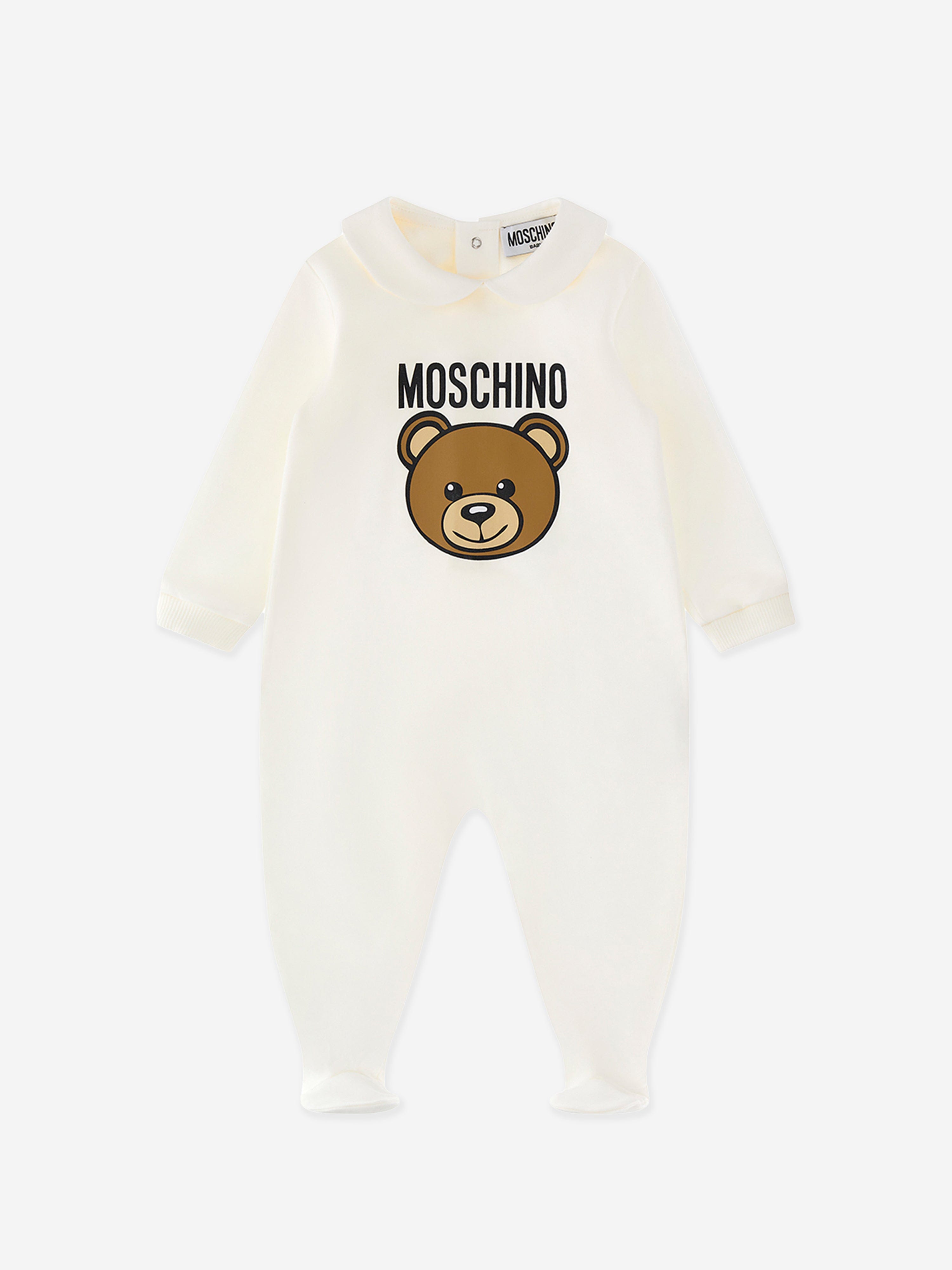 Adorable Baby Bear Logo Ivory Babygrow Set - Soft & Comfortable Newborn Onesie Outfit for Boys & Girls | Perfect for Playtime, Photo Shoots & Everyday Wear