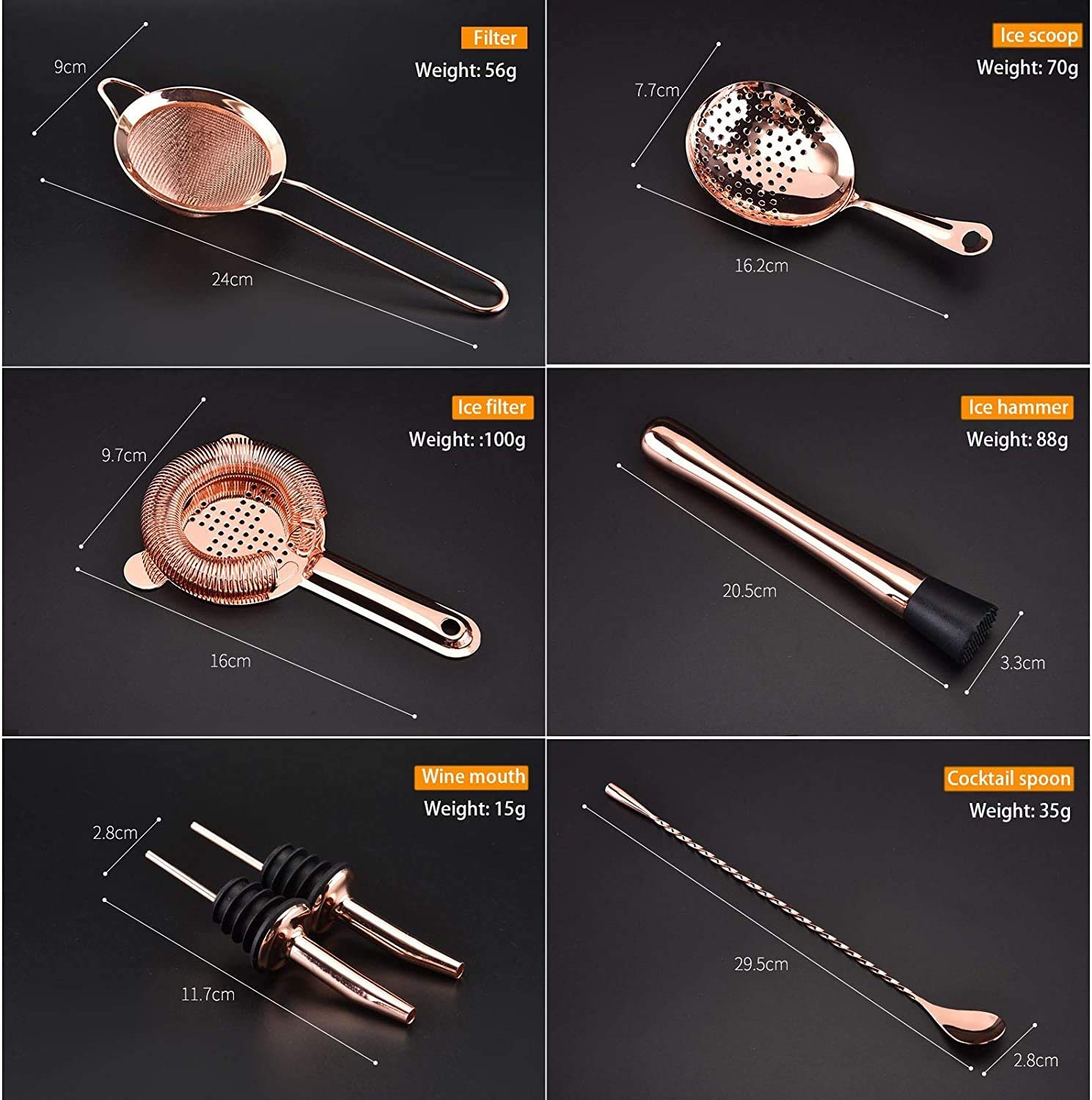 10-Piece Stainless Steel Cocktail Mixing Set - Bar Shaker, Measuring Cup, Strainer, Spoon, Ice Tongs & Bottle Opener - Perfect for Home Bars, Beginners & Professional Bartenders (Pink) - Ideal for Cocktail Parties, Home Mixology & Bar Essentials