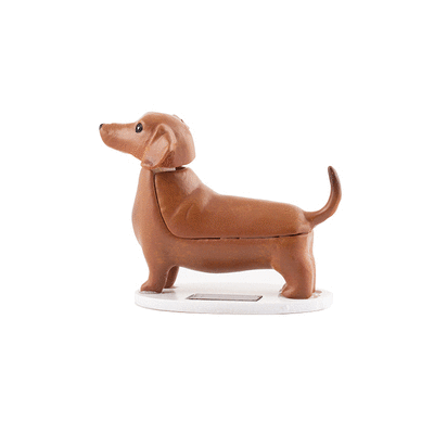 Solar Dachshund Boudewijn - Cute Solar-Powered Dog Statue for Garden, Yard, and Outdoor Decor - Perfect Gift for Pet Lovers & Home Decoration