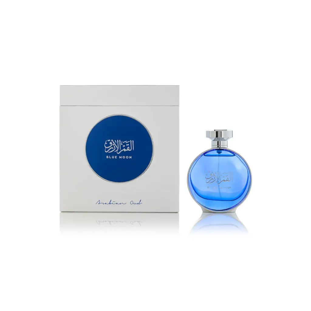 Arabian Oud Blue Moon Eau de Parfum 100ml - Premium Long-Lasting Fragrance for Women, Perfect for Evening Events & Romantic Occasions