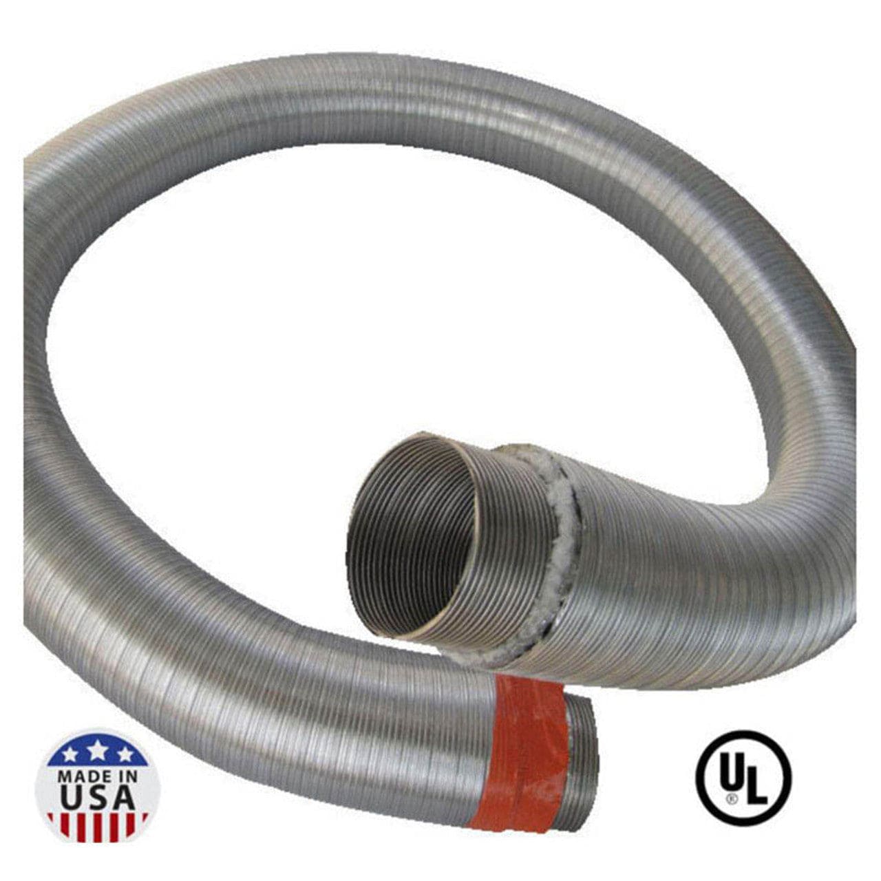 10 X 30' Homesaver Ultrapro .005 316Ti Alloy Stainless Steel Pre-Insulated Pre-Cut Chimney Liner Kit - Perfect for Wood Stove, Fireplace & Furnace Venting Systems