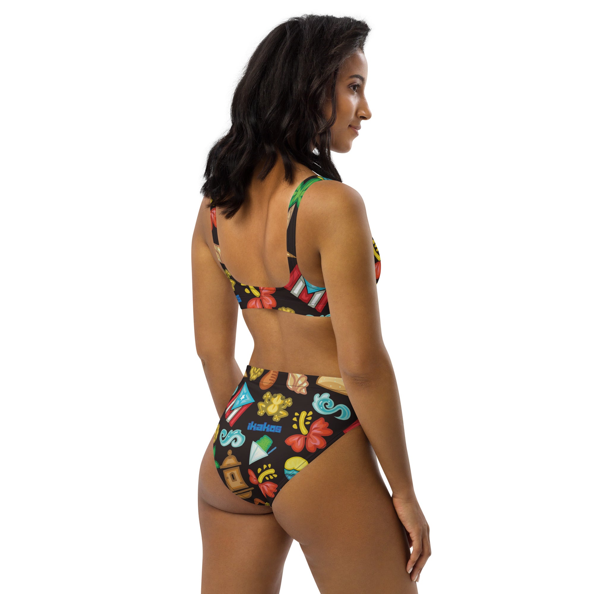 BORI Recycled High Waisted Bikini - Sustainable Swimwear for Women | Perfect for Beach, Pool & Summer Vacations
