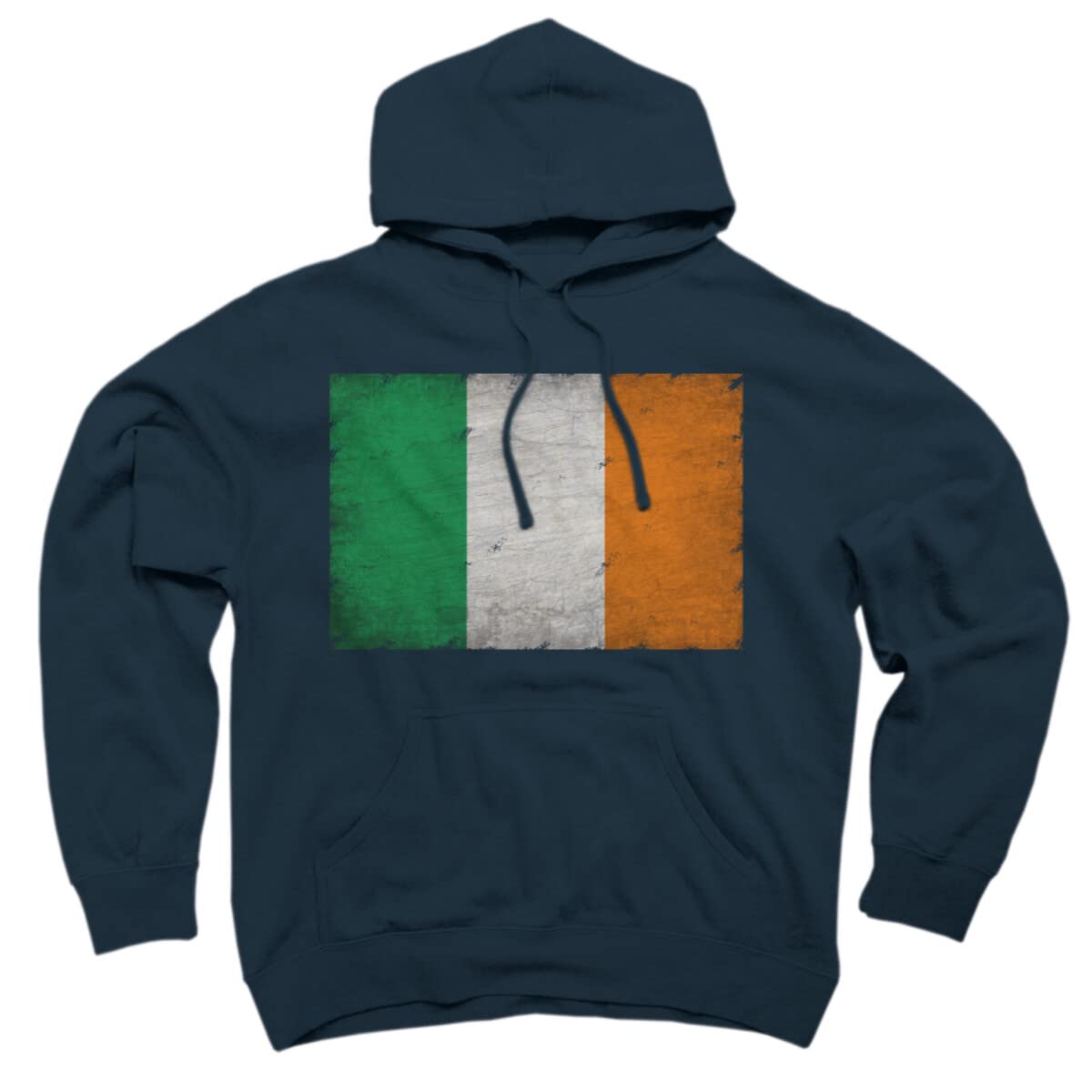 Design By Humans Unisex Ireland Flag Pullover Hoodie - Soft & Comfortable Fleece Sweatshirt for Men & Women - Perfect for St. Patrick's Day, Irish Pride & Casual Wear