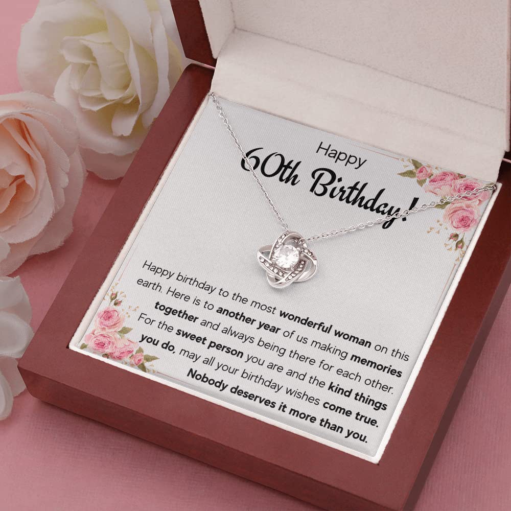 60th Birthday Gifts for Women - Fabulous Necklace Set with Card & Box | Perfect 60 Year Old Gift Idea