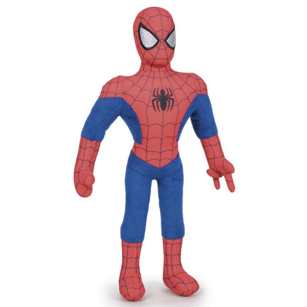Play by Play Plush Spider-Man 34CM Soft Stuffed Toy - Perfect for Kids' Bedtime, Superhero Playtime & Marvel Collectibles
