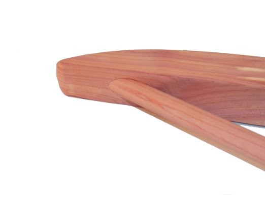 Premium Cedar Wood Suit Hangers for Men - Natural Aromatic Closet Organizer - Perfect for Wool, Jackets & Formal Wear Storage - Home & Office Use