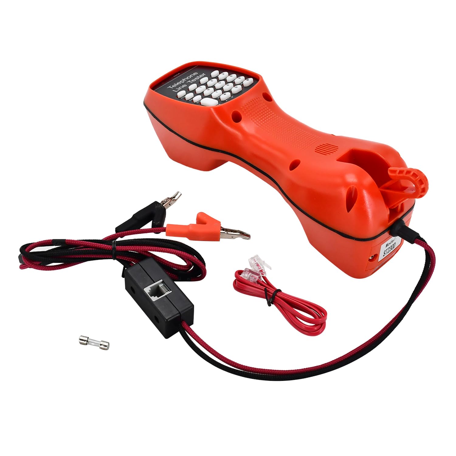 Galloparts ST230D Mini Telephone Line Tester Set - Professional RJ11/RJ12 Cable Tester for Home & Office Phone Line Diagnostics | Ideal for Telecom Technicians & Network Installers