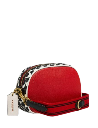 Coach Disney Mickey Mouse X Keith Haring Badge Camera Crossbody Bag - Stylish Mini Shoulder Purse for Women, Trendy Disney Collection Accessory - Perfect for Daily Use, Travel & Disney Theme Outfits