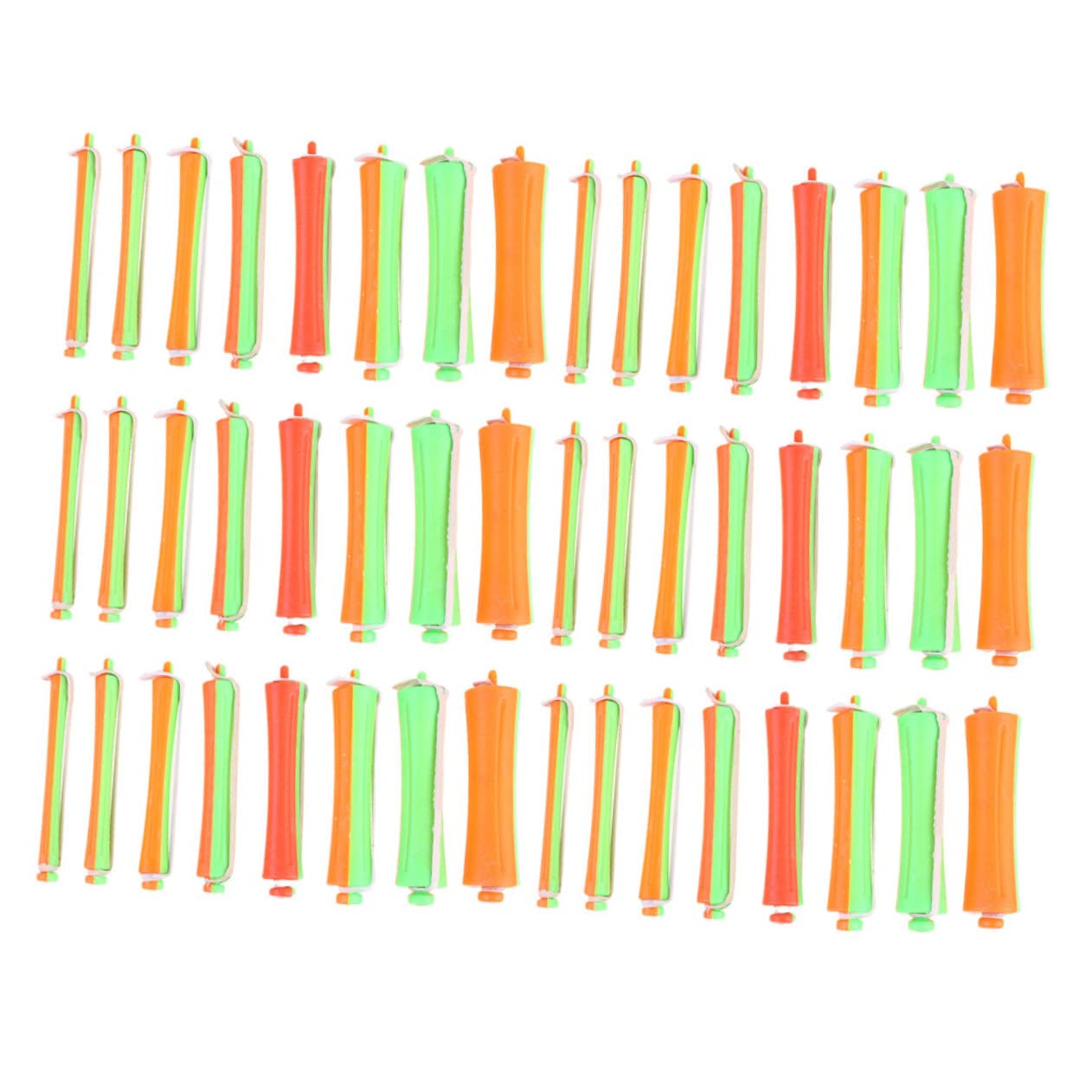 FRCOLOR 8 Set/80pcs Perm Rods for Short Hair - Hair Curling Rollers, Cold Wave Perm Sticks, DIY Hair Styling Tools for Salon-Quality Curls at Home - Perfect for Perming, Styling, and Creating Beautiful Waves