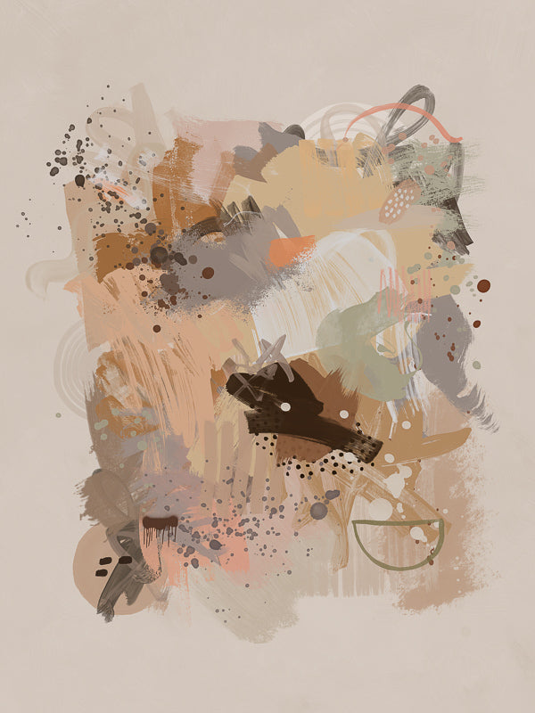Dust Cloud Canvas Art Print - Modern Abstract Wall Decor for Living Room, Bedroom & Office - Perfect for Home & Office Decor