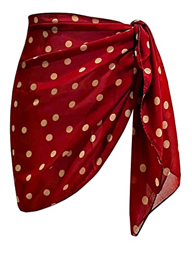 07 Polka Dot- Burgundy