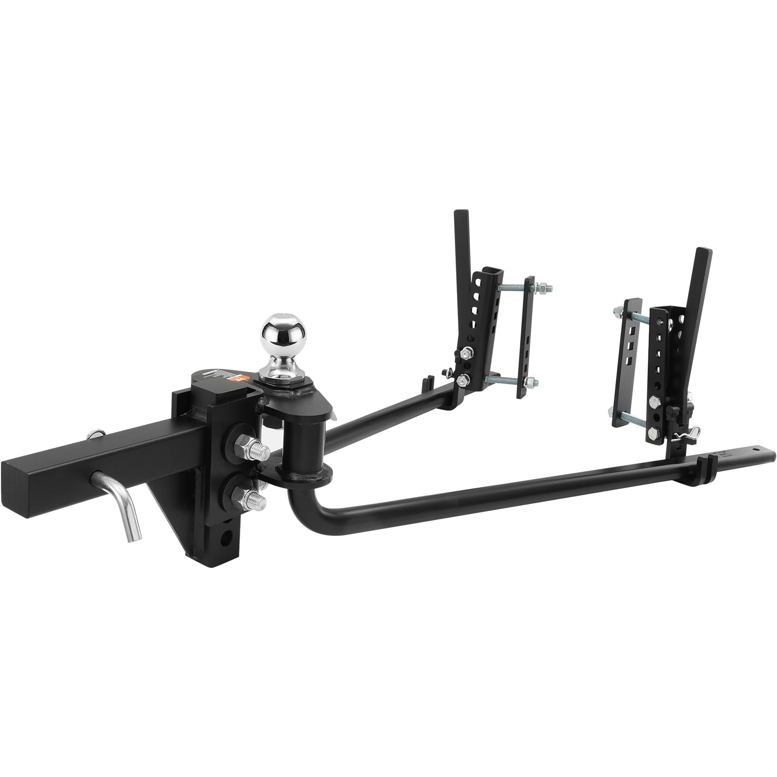 VEVOR Weight Distribution Hitch Kit - 1,500 lbs Capacity with Sway Control for Trailers - 2-in Solid Steel Shank & 2-5/16