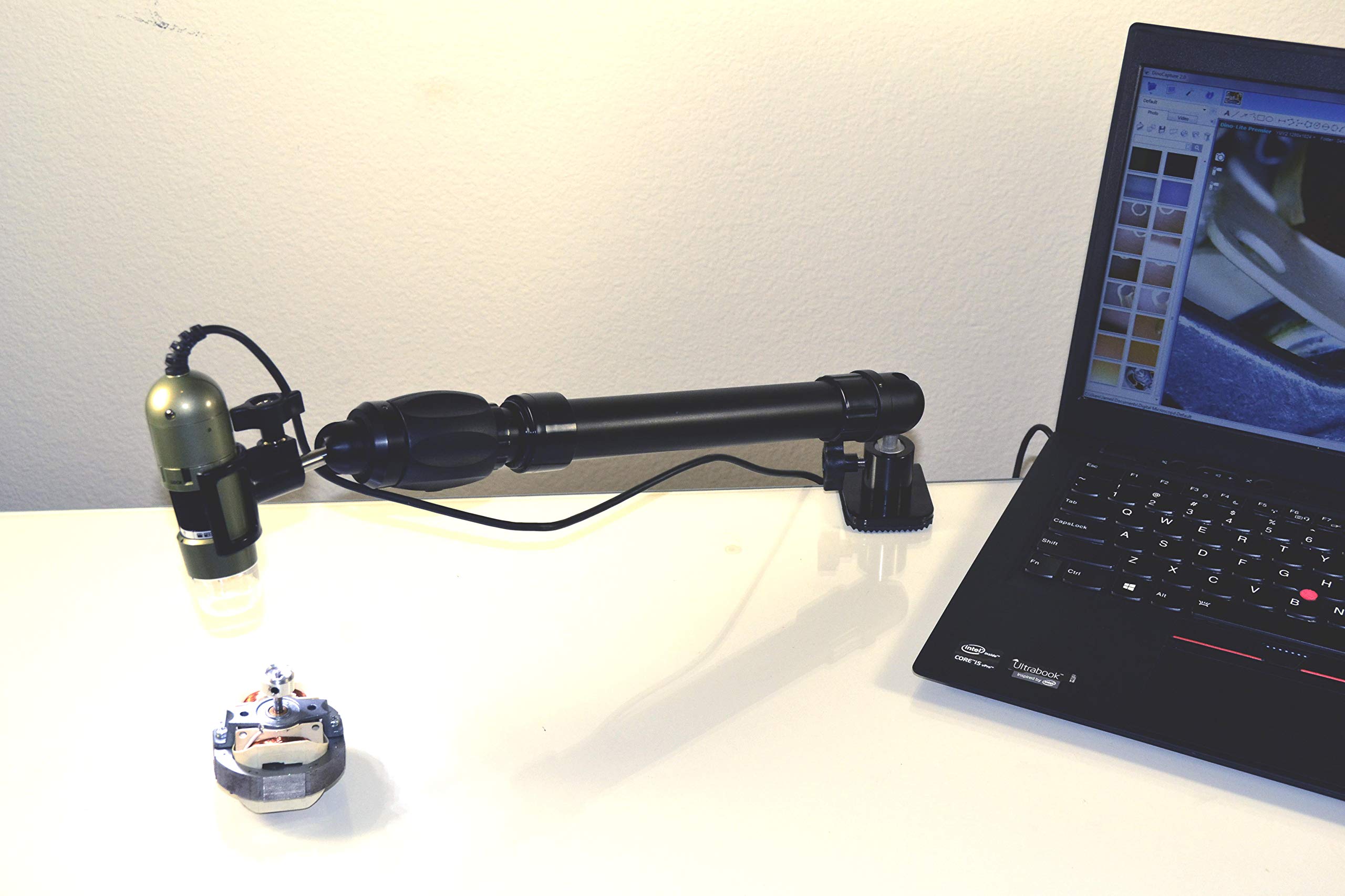 Adjustable USB Microscope Stand with C-Clamp Base - Perfect for Electronics Repair, Jewelry Inspection & Science Education