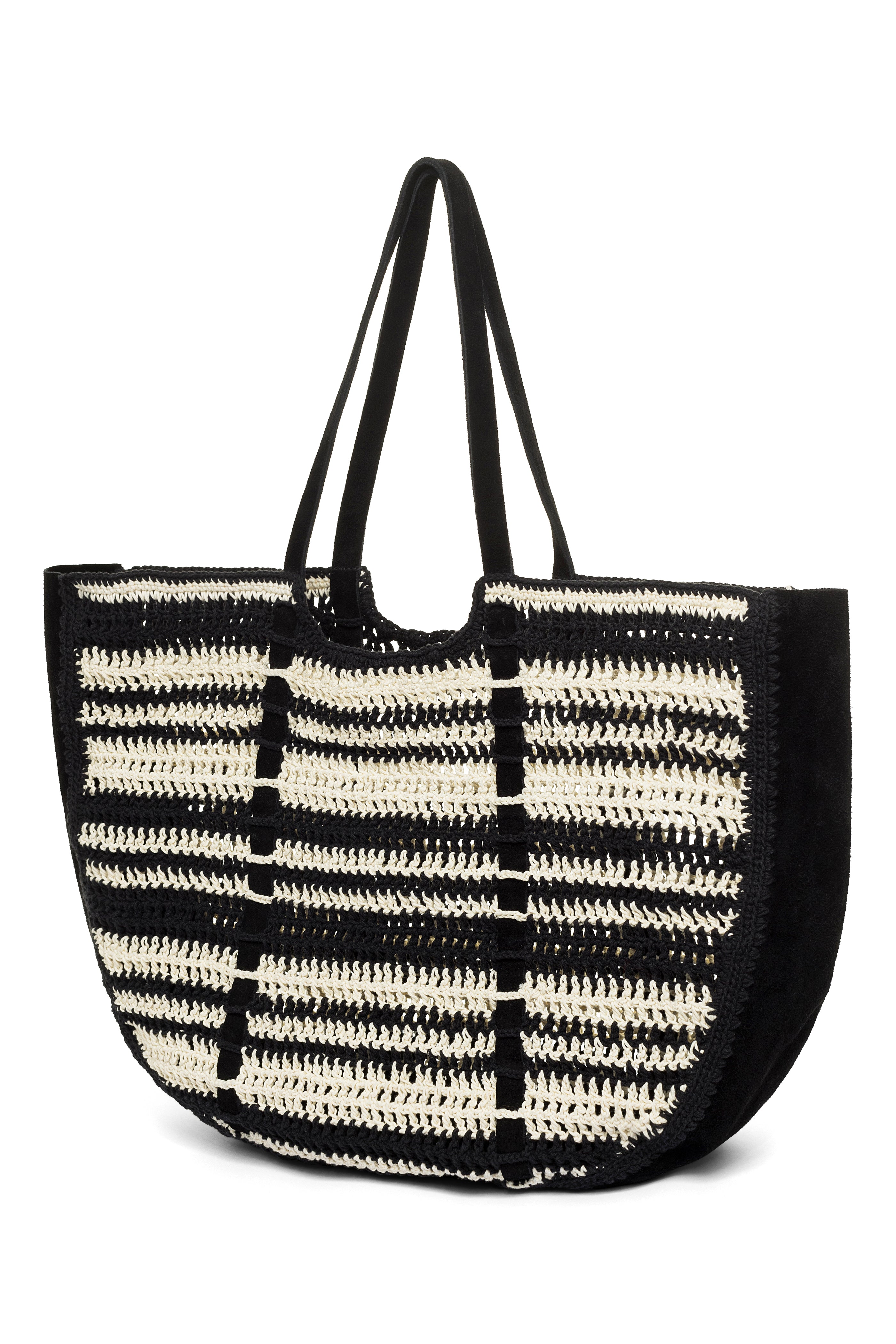 Handmade Leather Crochet Shoulder Bag for Women - Stylish Boho Crossbody Purse for Daily Use, Travel & Shopping