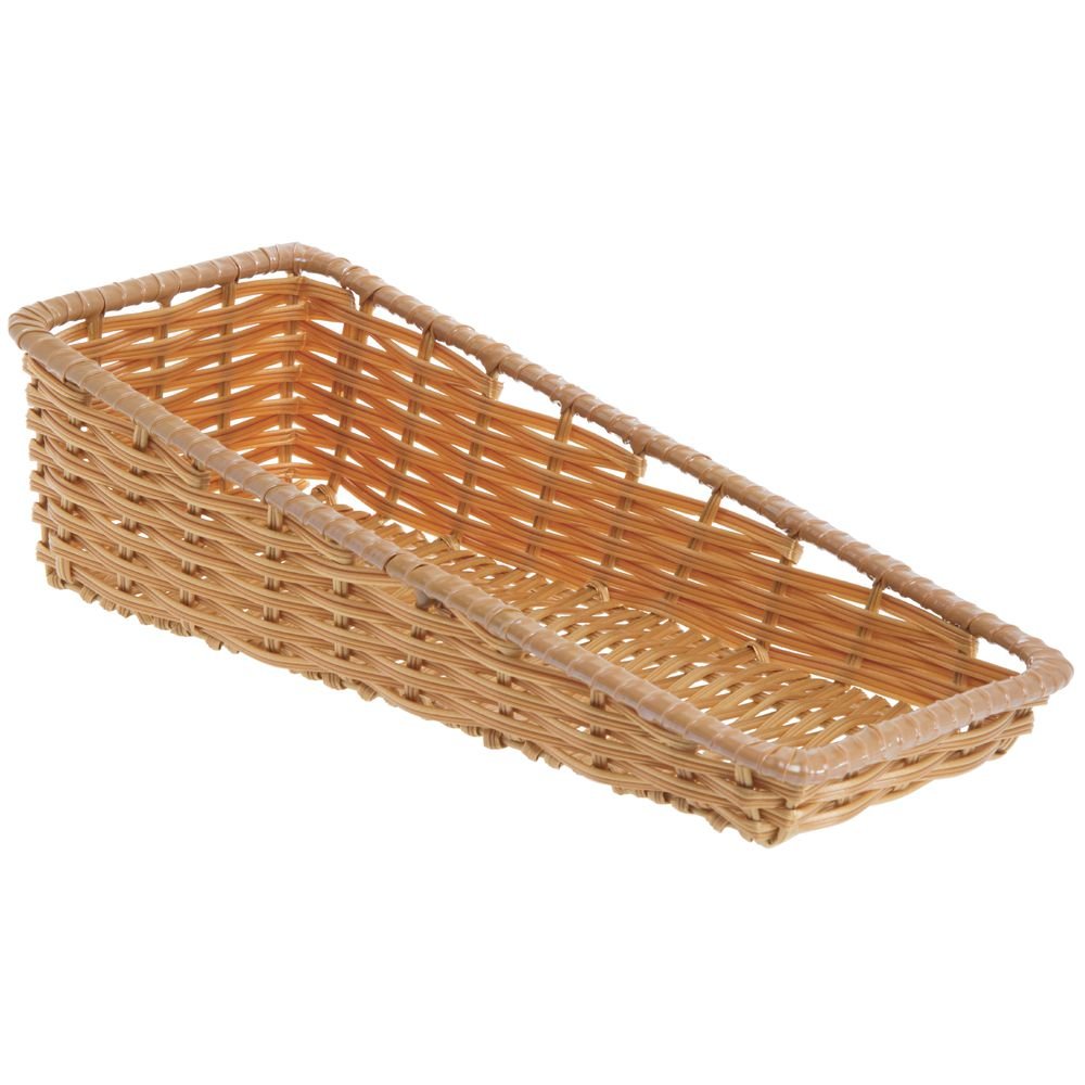 HUBERT Woven Storage Basket with Tapered Front - 7.5