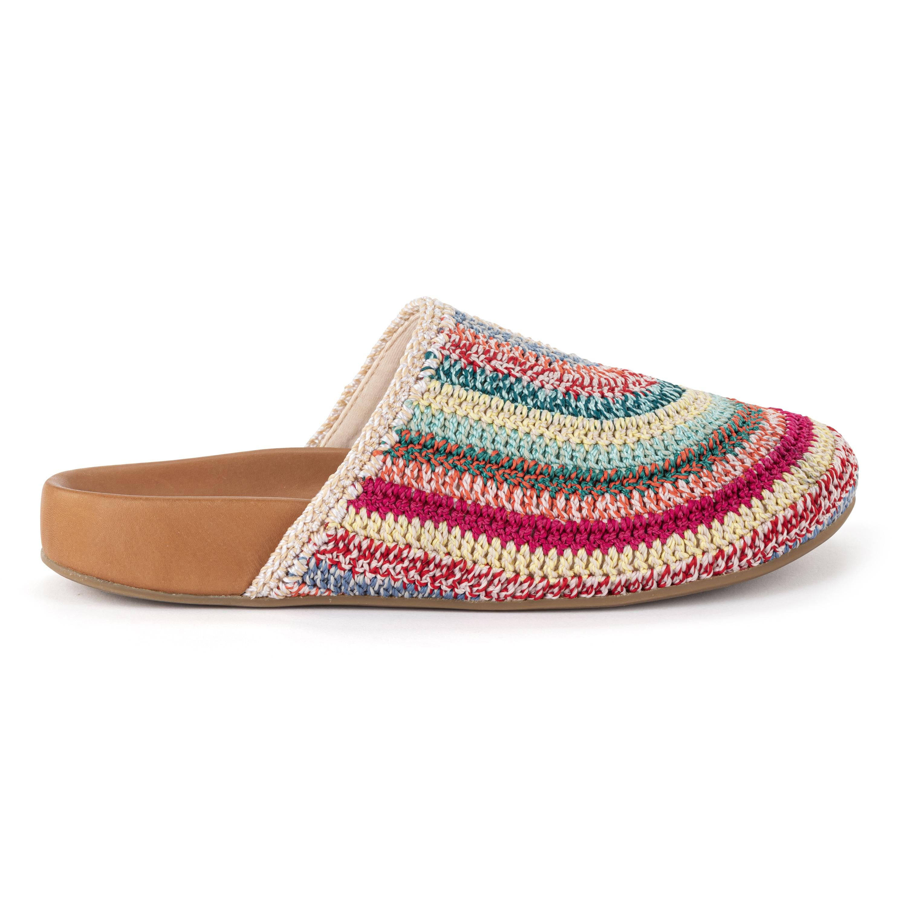 Bolinas Crochet Clogs for Women - Comfortable Handmade Summer Slide Sandals with Arch Support - Perfect for Beach, Pool, and Casual Outings