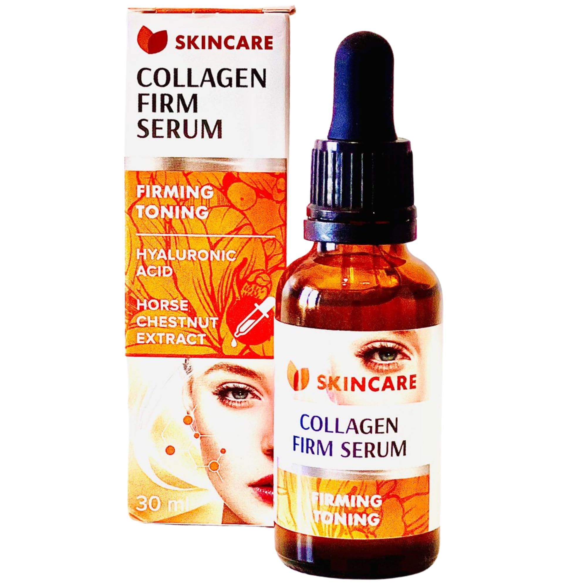 Best Anti-Aging Collagen Firming Serum 30ml - Hydrating & Smoothing Facial Treatment for Wrinkles & Fine Lines | Day & Night Skincare Routine