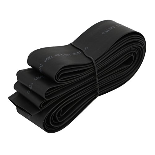 uxcell 22mm Heat Shrink Tubing - 5 Meter Black Electrical Wire Wrap Cable Sleeve for Automotive Wiring, Electronics Repair & DIY Projects