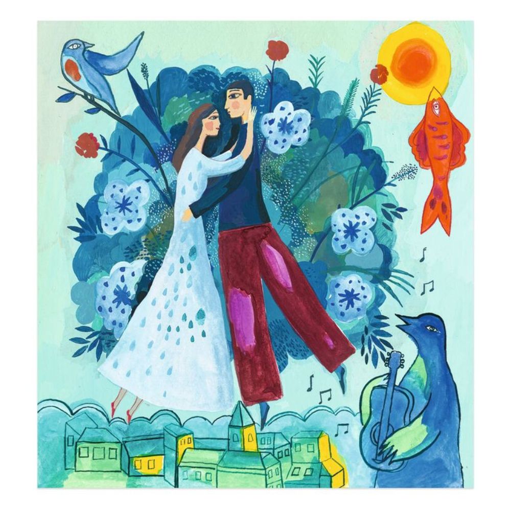 DJECO Inspired by Marc Chagall 'In a Dream' Painting Set - Premium Art Supplies for Kids & Adults - Perfect for Creative Painting, Home Decor & Gift Giving