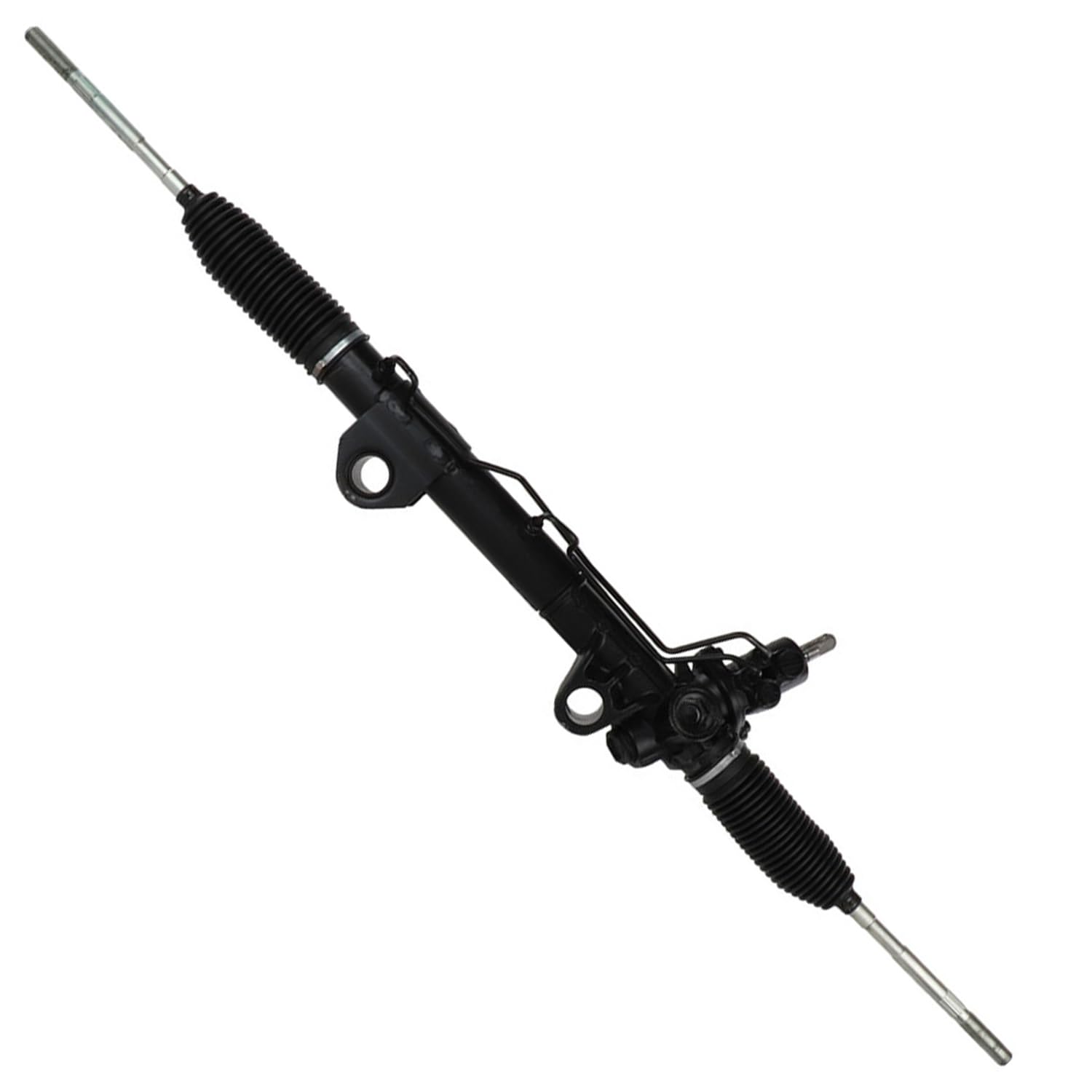 Detroit Axle 4WD Power Steering Rack and Pinion & Front Wheel Hub Bearing Kit for 2002-2005 Dodge Ram 1500 with ABS - 3 Piece Replacement Set - Off-Road & Towing Upgrade