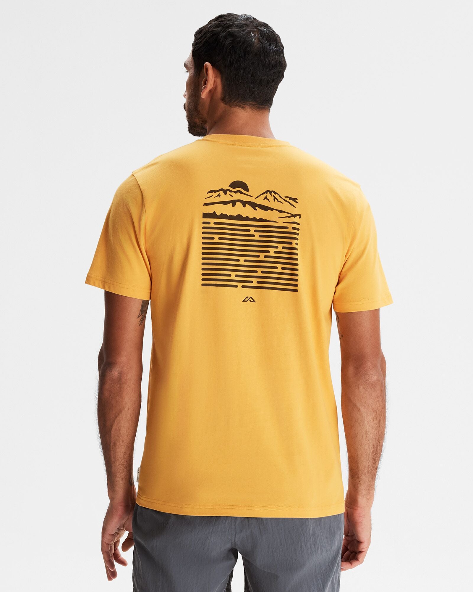 Organic Cotton Men's T-Shirt - Soft & Breathable Mustard Yellow Tee for Casual Wear & Outdoor Activities