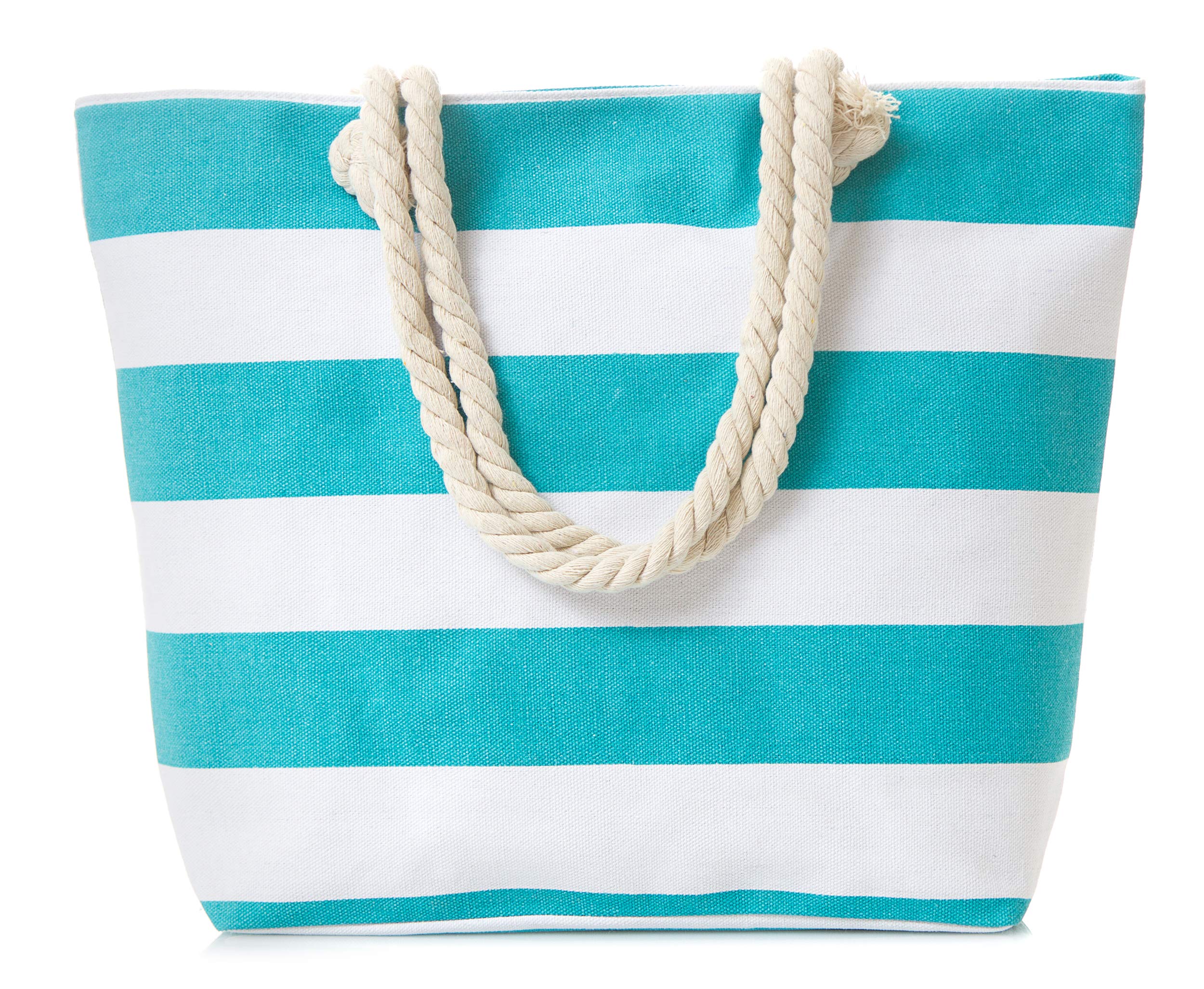 Stylish Waterproof Tote Bag for Women - Large Durable Beach Bag with Zipper, Perfect for Travel, Shopping & Gym - Trendy Eco-Friendly Reusable Grocery Bag