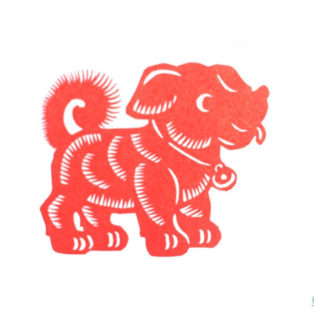 Hand Carved Wooden Dog Stamp - Chinese Zodiac Stamp for Clay, Pottery & Postcard Printing - Perfect for DIY Crafts, Scrapbooking & Personalized Gifts
