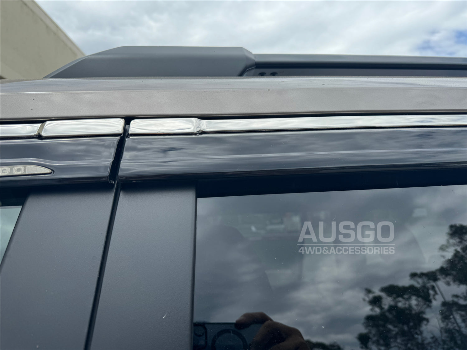 Premium Stainless Steel Window Deflectors for 2024+ Lexus GX550 - Rain Guards & Wind Noise Reducer for All-Weather Protection - Perfect for Off-Roading & Highway Driving