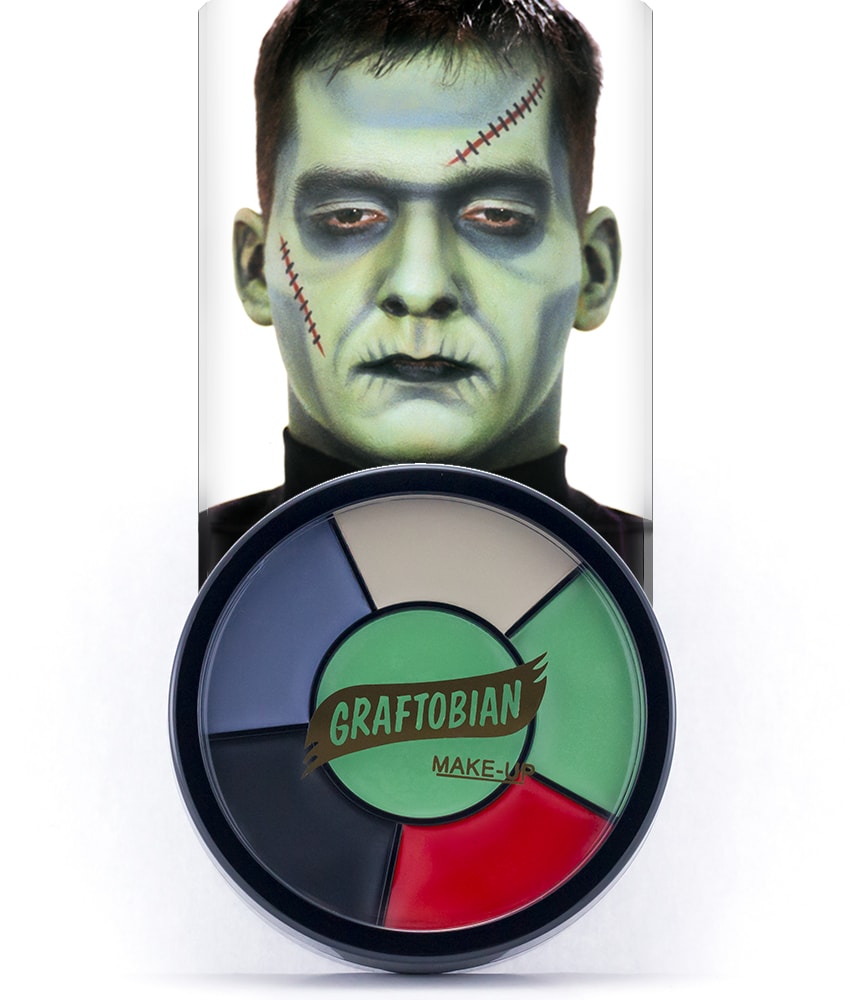 Monster Makeup Wheel - Professional Halloween Face Paint Palette for Kids & Adults - Perfect for Costume Parties, Cosplay & Theatrical Makeup