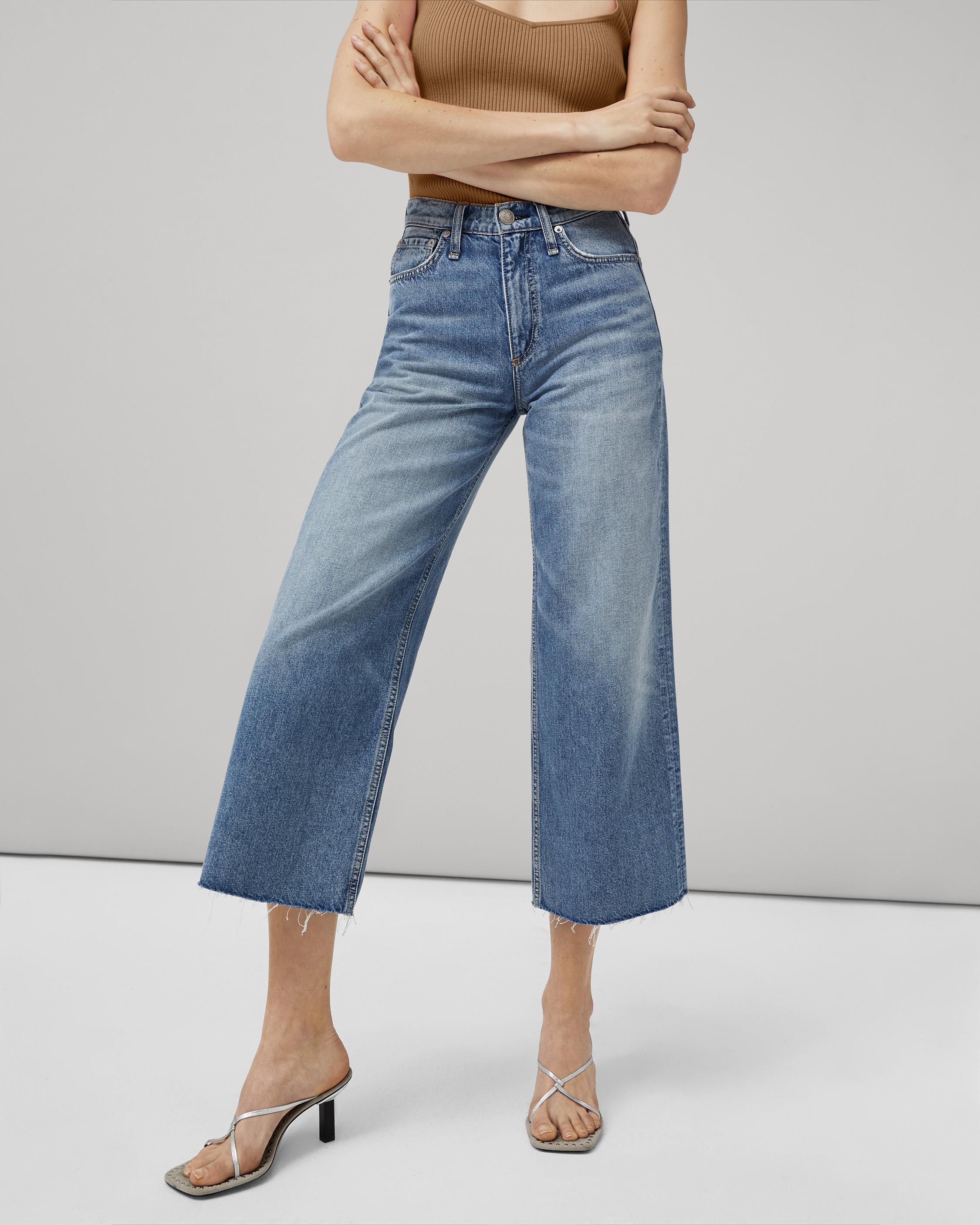 Andi High Rise Wide Leg Jeans for Women - Stretchy Comfort Denim Pants with Belt Loops | Casual, Office & Weekend Wear